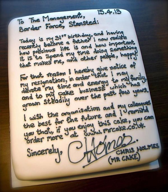 resignation-cake